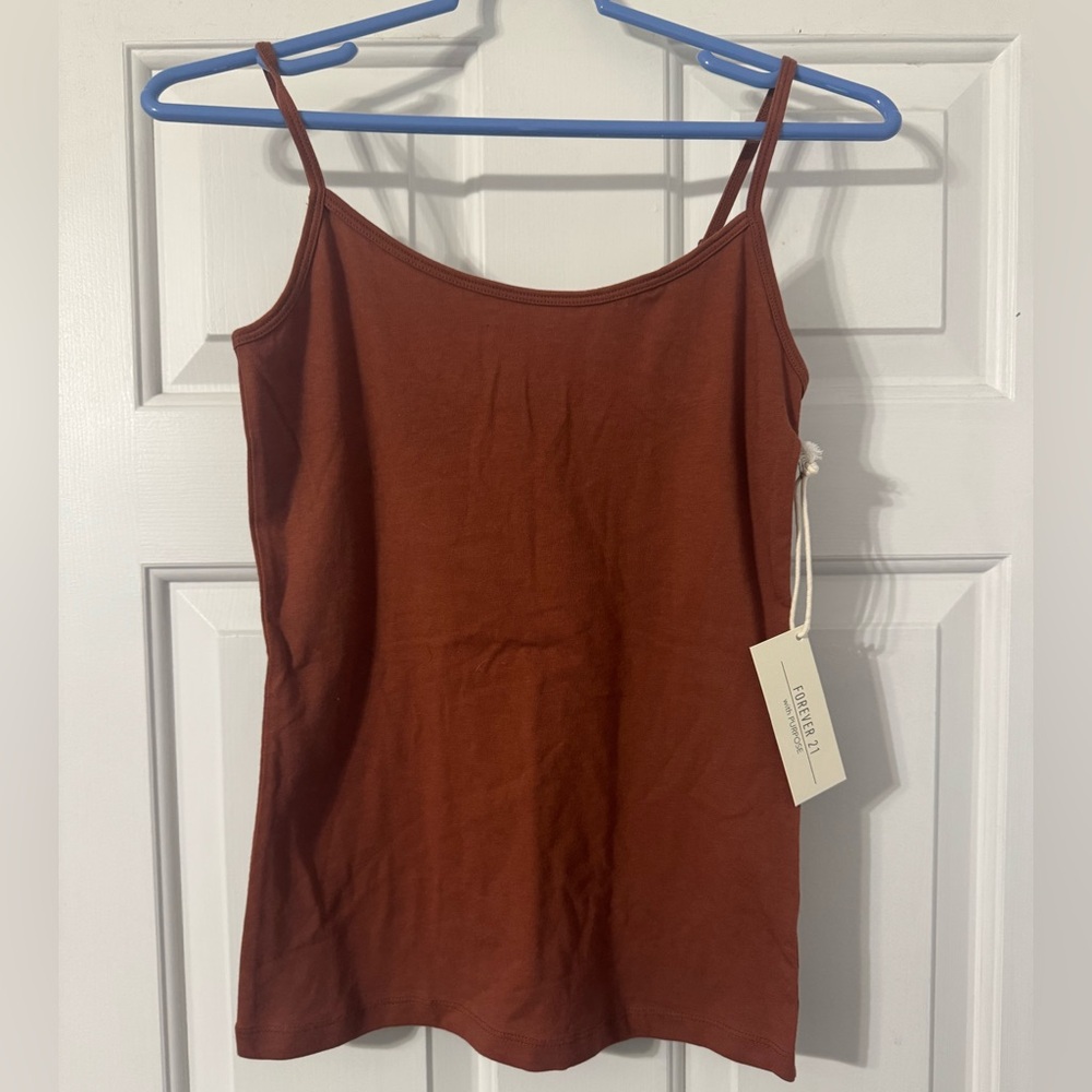 Forever 21 Cinnamon Spaghetti Strap Top